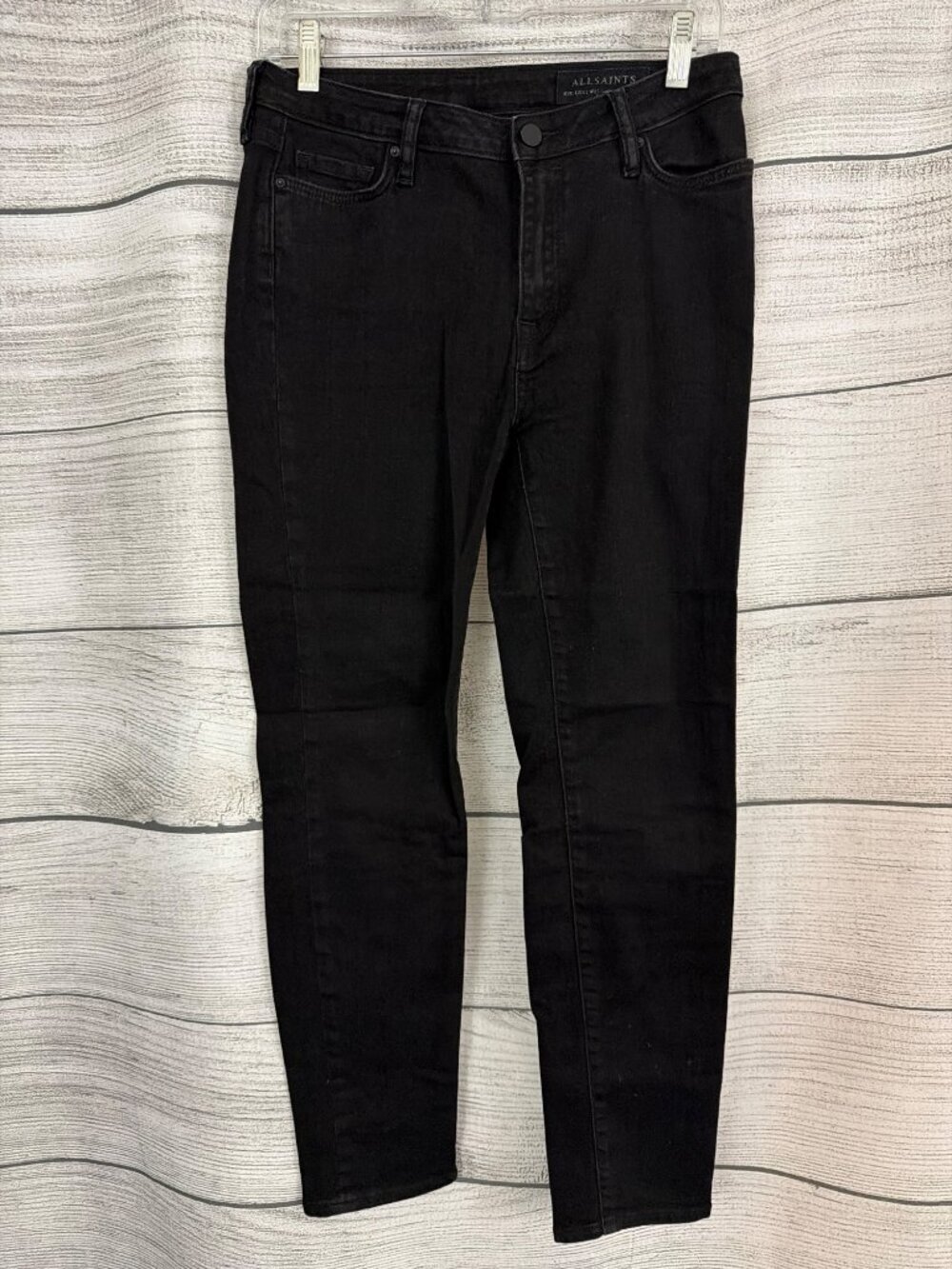 AllSaints Eve Lux Black Skinny Jeans W27